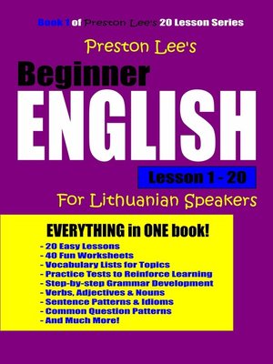 cover image of Preston Lee's Beginner English Lesson 1